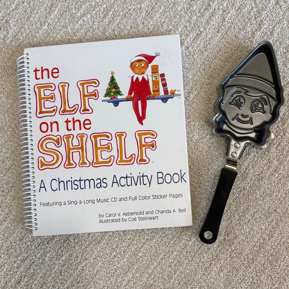 Elf on the Shelf Christmas Activity Book and Pancake Pan Set